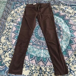 Gap brown skinny pants